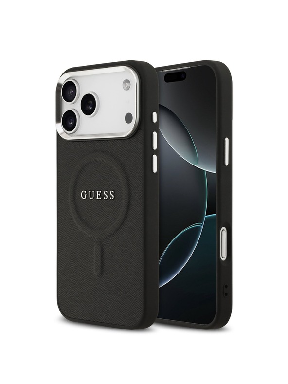 Guess Guess PU Saffiano MagSafe Stražnja Futrola za iPhone 17 Pro Max Crna