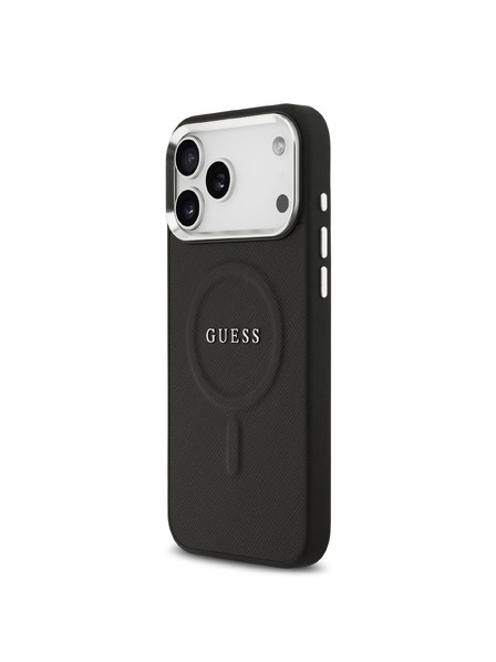 Guess Guess PU Saffiano MagSafe Stražnja Futrola za iPhone 17 Pro Max Crna