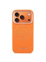 Guess Guess PU Perforated 4G Logo MagSafe Stražnja Futrola za iPhone 17 Pro Max Narančasta