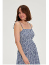 Moodo Midi haljina na trakicama plava Moodo