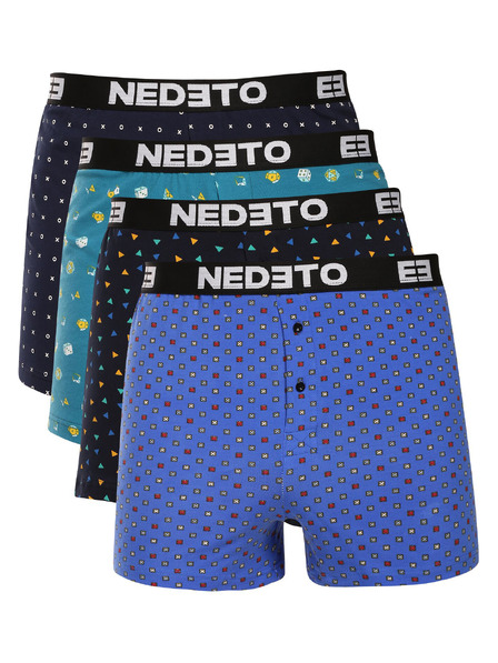 Nedeto Set od četiri - muške gaće Nedeto višebojne