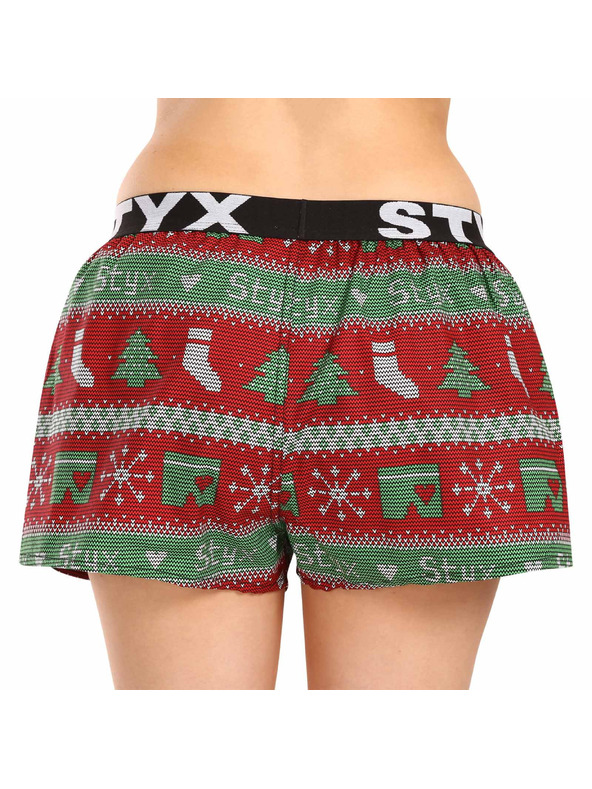 Styx Ženske bokserice Styx art sportski elastičan pojas Božić pletene