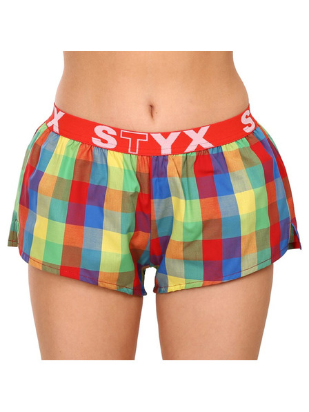 Styx Ženske bokserice Styx sportski elastičan pojas šarene