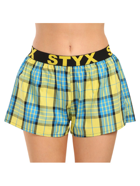 Styx Ženske bokserice Styx sportski elastičan pojas šarene