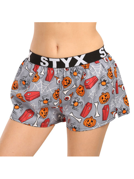 Styx Ženske bokserice Styx art sportski elastičan pojas Halloween kovčezi