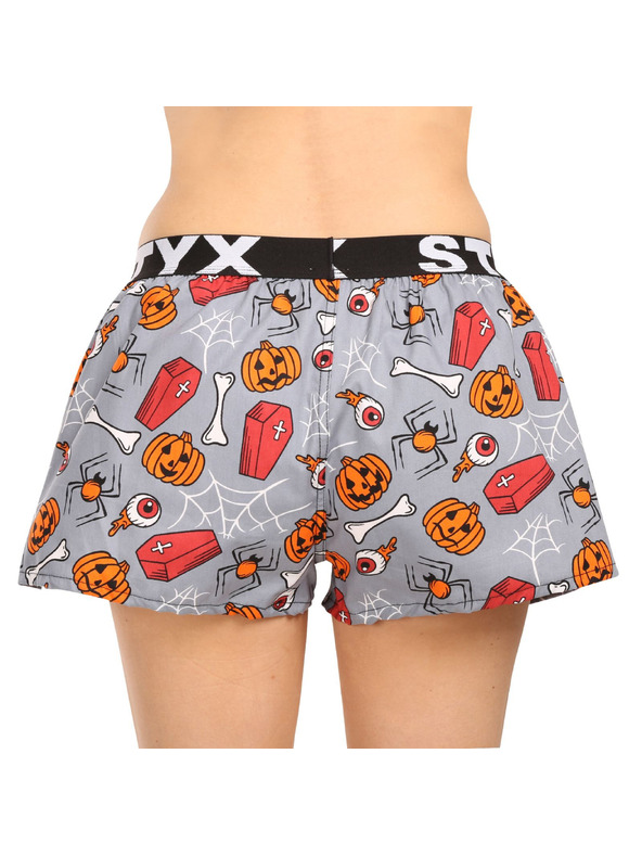 Styx Ženske bokserice Styx art sportski elastičan pojas Halloween kovčezi