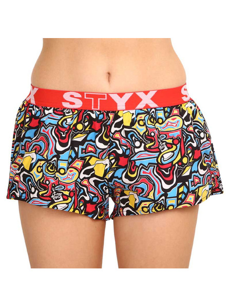 Styx Ženske kratke hlače Styx art sportska gumena skica