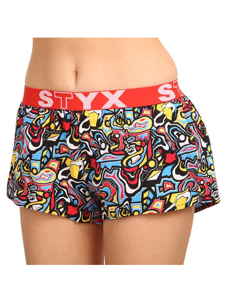 Styx Ženske kratke hlače Styx art sportska gumena skica