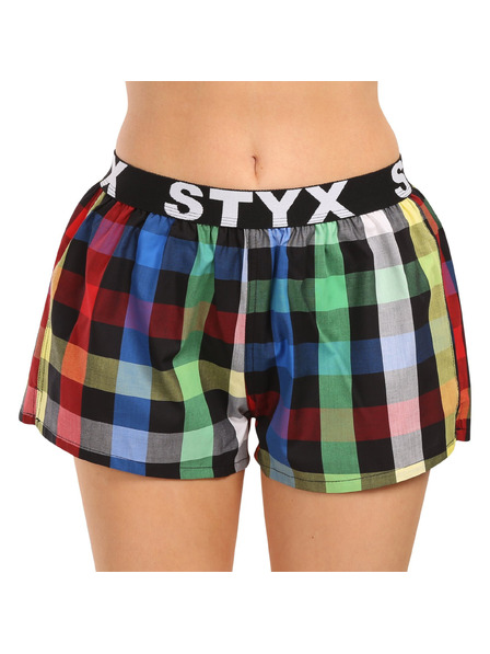 Styx Ženske bokserice Styx sportski elastičan pojas šarene