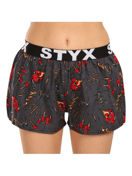 Styx Ženske bokserice Styx art sportski elastičan pojas drapovi