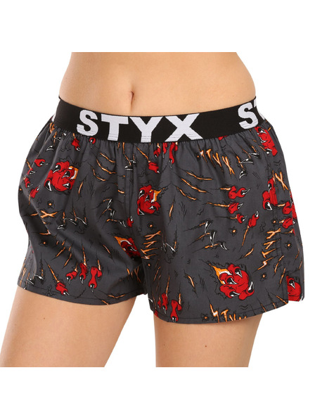 Styx Ženske bokserice Styx art sportski elastičan pojas drapovi