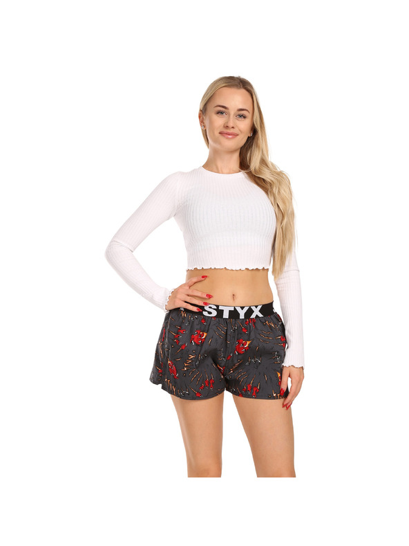 Styx Ženske bokserice Styx art sportski elastičan pojas drapovi