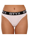Styx Ženska tanga Styx sportski elastičan pojas bijela