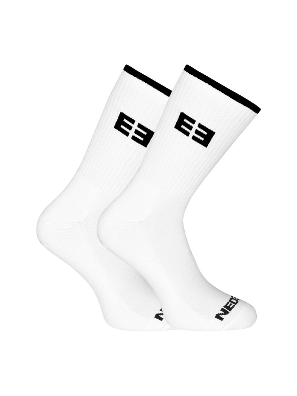 Nedeto Set od devet - Nedeto sportske visoke čarape bijele