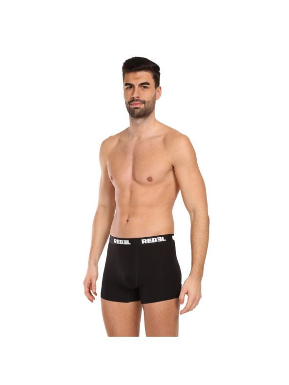 Nedeto Set od tri - muške bokserice Nedeto Rebel crne