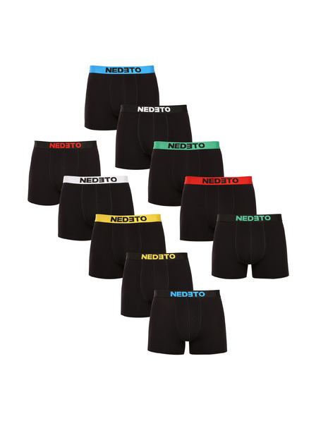 Nedeto Set od deset - muške bokserice Nedeto crne