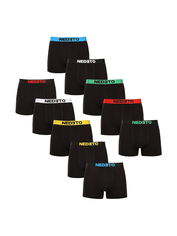 Nedeto Set od deset - muške bokserice Nedeto crne