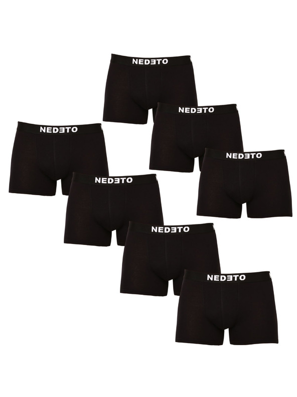 Nedeto Set od sedam - muške bokserice Nedeto crne