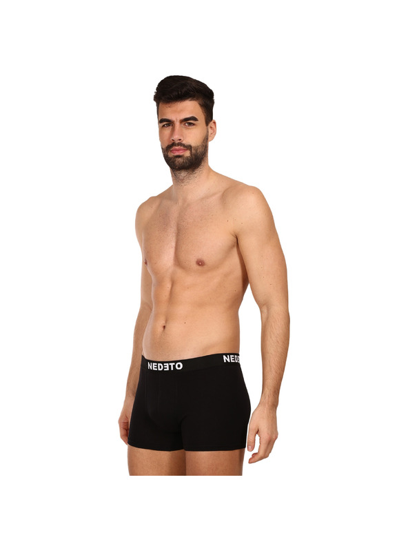 Nedeto Set od deset - (8+2 besplatno) muške bokserice Nedeto crne