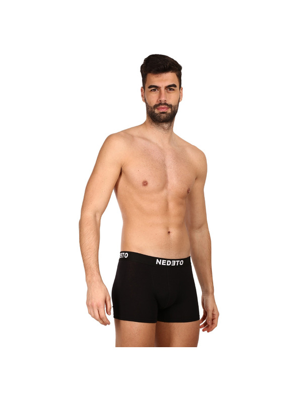 Nedeto Set od deset - (8+2 besplatno) muške bokserice Nedeto crne