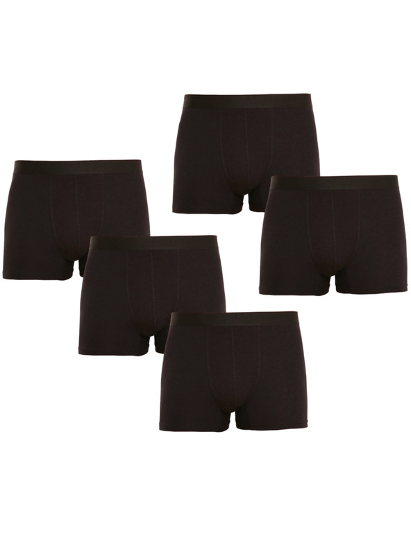 Nedeto Set od pet - muške bokserice Nedeto crne