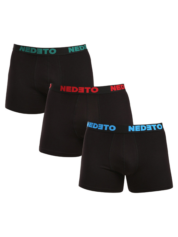Nedeto Set od tri - muške bokserice Nedeto crne