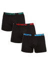 Nedeto Set od tri - muške bokserice Nedeto crne