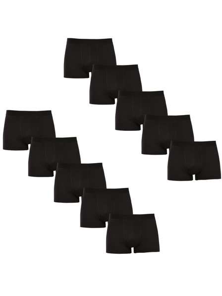Nedeto Set od deset - (8+2 besplatno) muške bokserice Nedeto basic crne