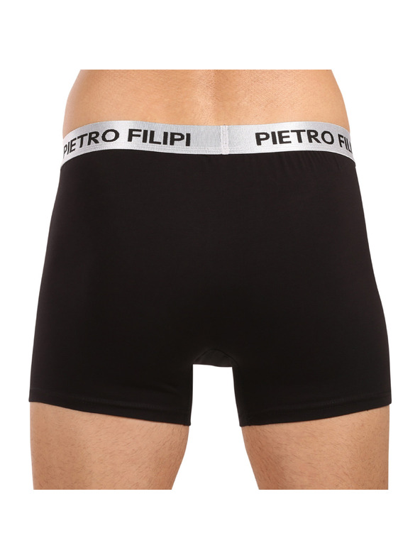 Pietro Filipi Set od dva - muške bokserice Pietro Filipi crne Metalic silver