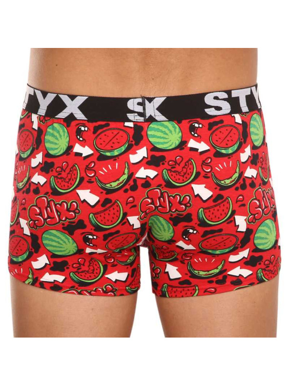 Styx Muške bokserice Styx art sportska gumena lubenica