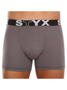 Styx Muške boksarice Styx long sportska guma tamno sive