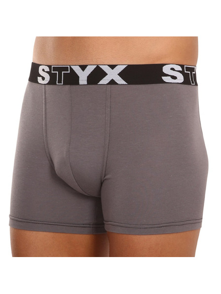 Styx Muške boksarice Styx long sportska guma tamno sive