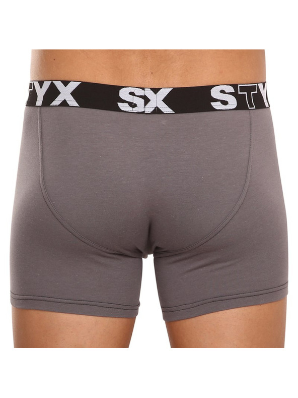 Styx Muške boksarice Styx long sportska guma tamno sive