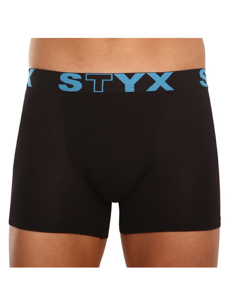 Styx Muške bokserice Styx long sportska guma crne