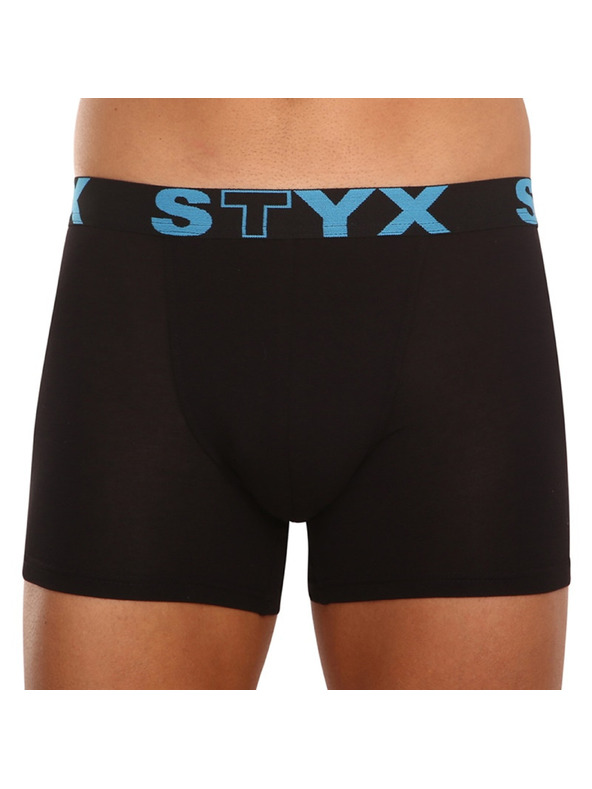 Styx Muške bokserice Styx long sportska guma crne
