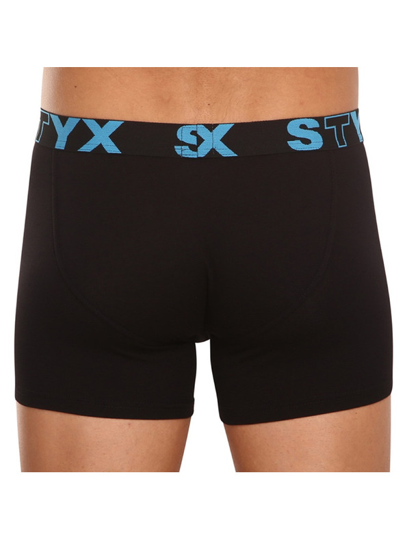 Styx Muške bokserice Styx long sportska guma crne