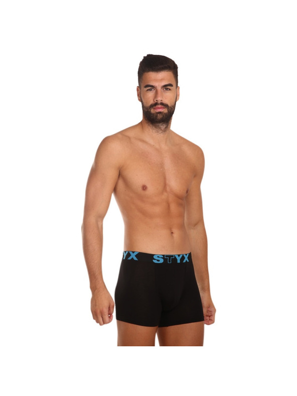 Styx Muške bokserice Styx long sportska guma crne