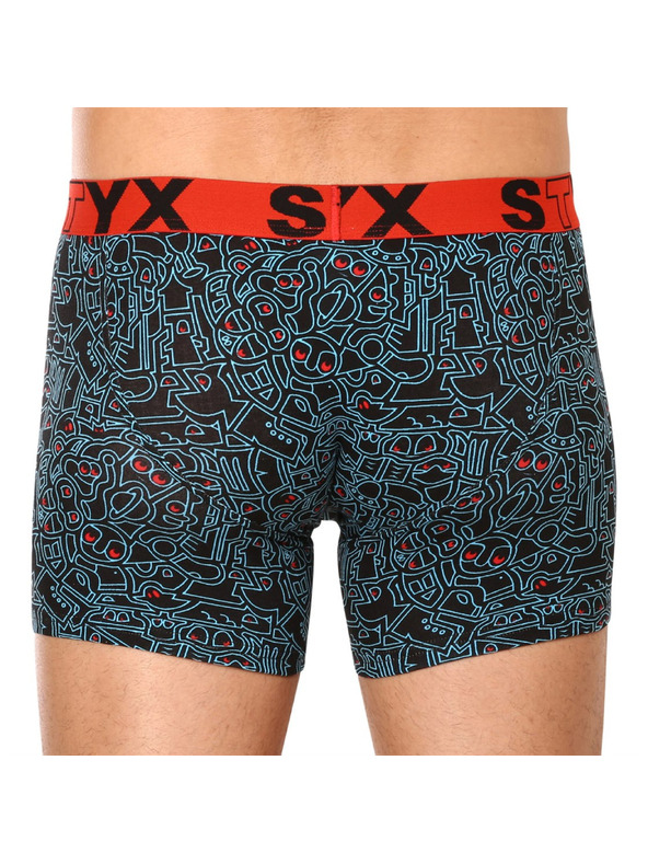 Styx Muške boksarice Styx long art sportska guma doodle