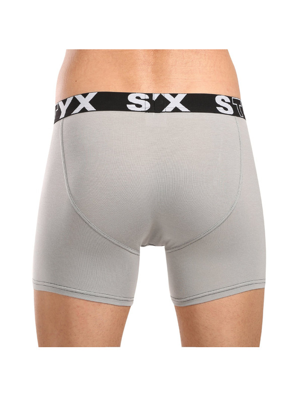 Styx Muške boksarice Styx long sportska guma svjetlo sive