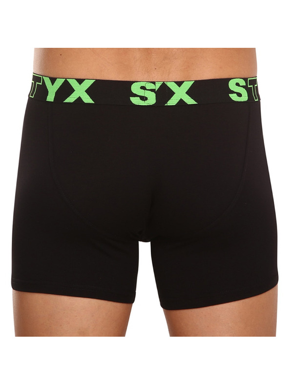 Styx Muške bokserice Styx long sportska guma crne