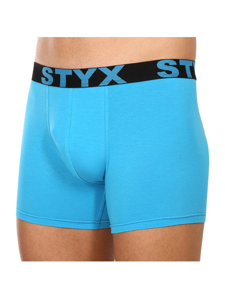 Styx Muške bokserice Styx long sportska guma svjetlosno plava