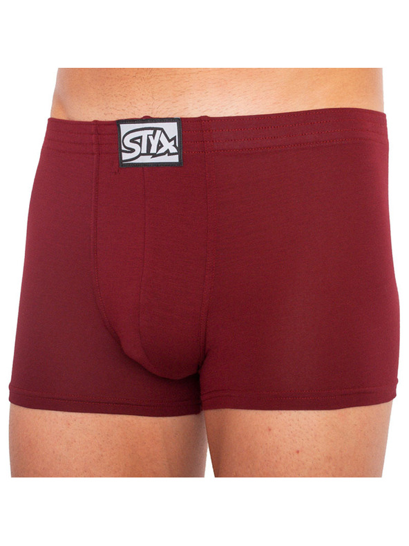 Styx Muške boksarice Styx klasična guma bordo