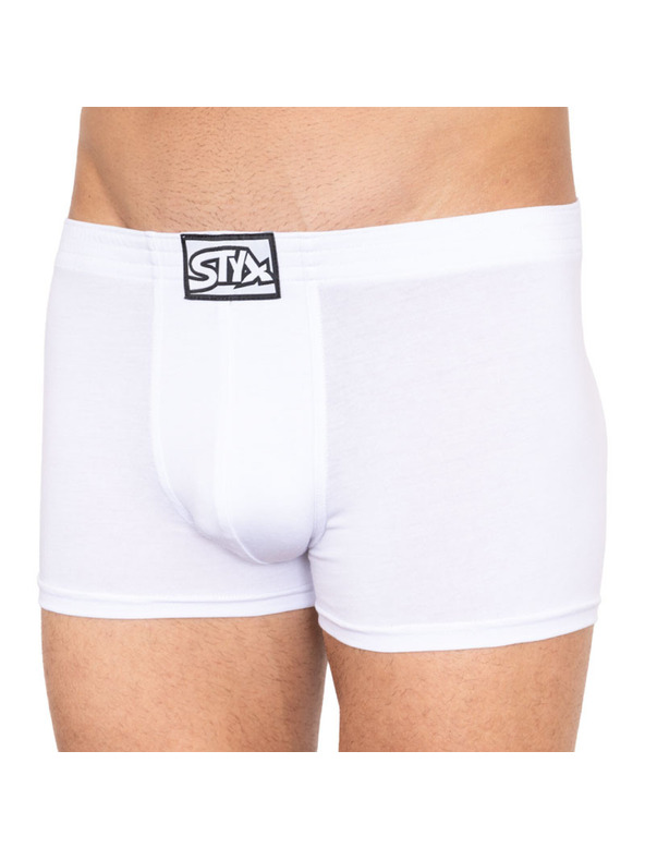 Styx Muške boksarice Styx klasična guma bijele