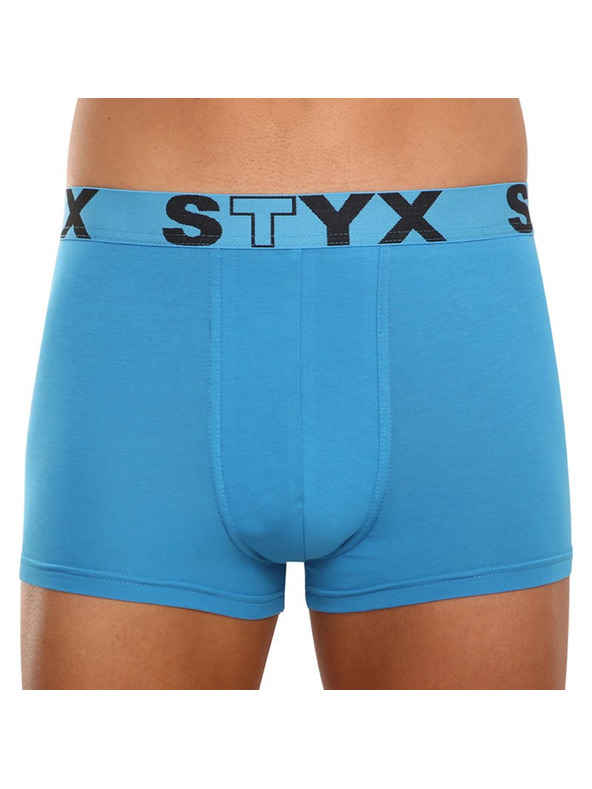 Styx Muške bokserice Styx sportske gumene svijetlo plave