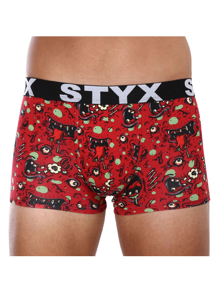 Styx Muške bokserice Styx art sportski elastičan zombi