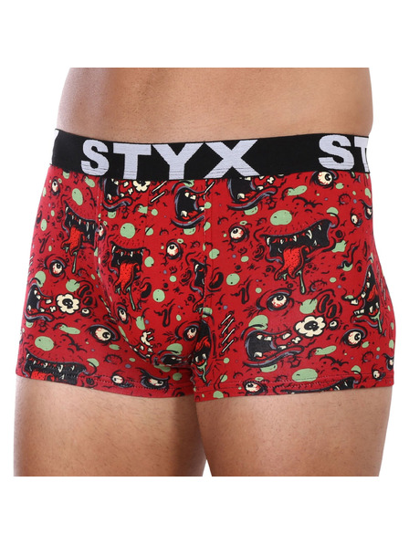 Styx Muške bokserice Styx art sportski elastičan zombi