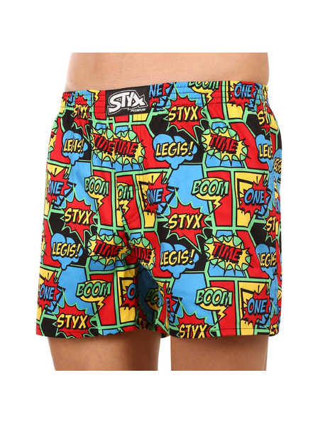 Styx Muške bokserice Styx premium art klasičan elastičan boom