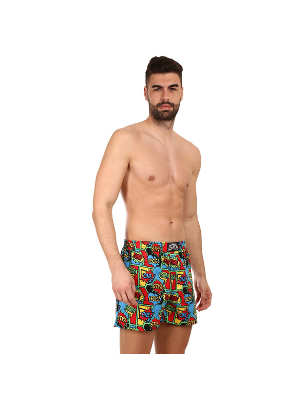 Styx Muške bokserice Styx premium art klasičan elastičan boom