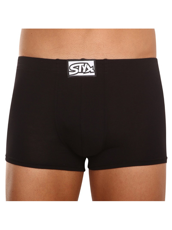 Styx Muške bokserice Styx klasičan elastičan crne