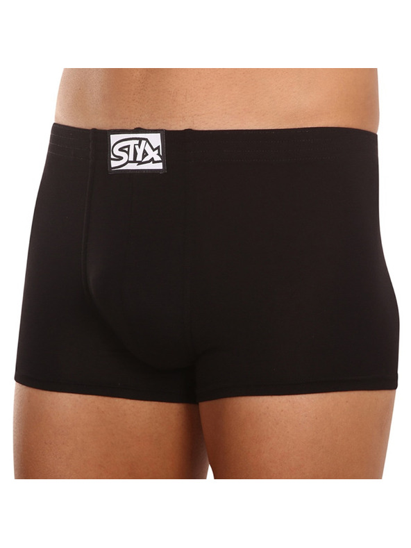 Styx Muške bokserice Styx klasičan elastičan crne